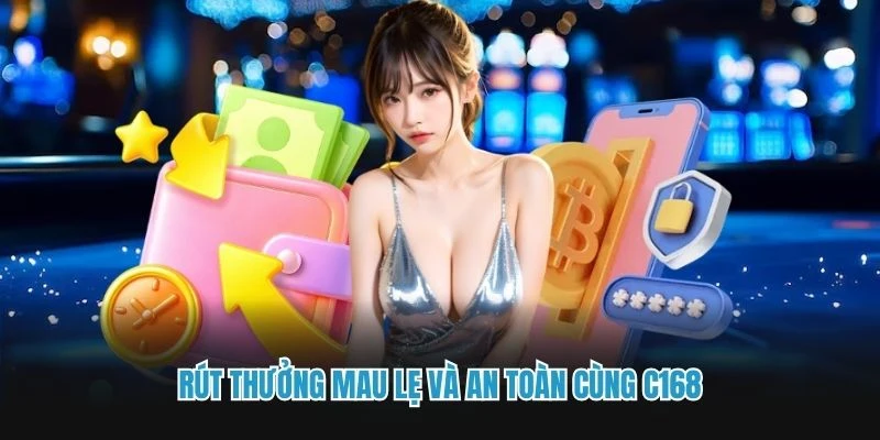 Rút thưởng mau lẹ và an toàn cùng C168